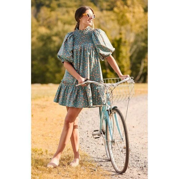 Tyler Boe Pippa Cotton Cheetah Print Dress, Multi $246 Sz XS - Picture 2 of 12